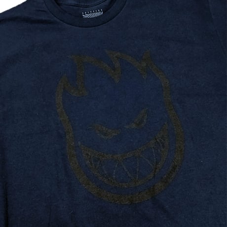SALE SPITFIRE WHEELS Tシャツ 長袖 スピットファイア　BIGHEAD  L/S TEE （NAVY/BLACK）
