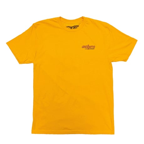 ANTIHERO THRASHER アンタイヒーロー オレンジ系 Tシャツ　ANTI HERO THE BUCKY S/S TEE （GOLD）