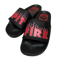 SPITFIRE WHEELS サンダル スピットファイア　SPIT FIRE DEMONSEED SCRIPT SLIDE SANDAL (BLACK/RED/WHITE) スライドサンダル メンズ