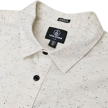 SALE VOLCOM シャツ 半袖 ボルコム メンズ　Date Knight Short Sleeve Shirt （Off White）