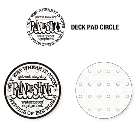 25-26 rain or shine デッキパッド レインオアシャイン RAIN OR SHINE DECK PAD CIRCLE (BLACK　WHITE)