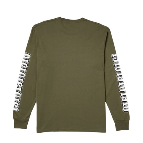 1910 9teenten Tシャツ ロンT　1910 OG Font L/S T-Shirt （Military Green） 長袖 ナインティーン テン