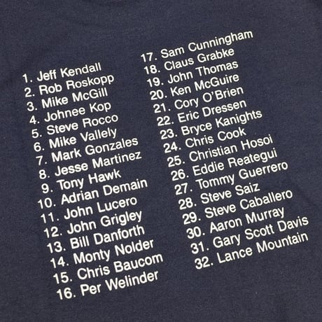 DEAR, WHO'S WHO TEE ディアースケーティング 半袖 Tシャツ （NAVY）