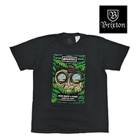 SALE BRIXTON Tシャツ 半袖 ブリクストン 黒　BRIXTON BROOKLYN BROADCAST S/S SST（BLACK GARMENT DYE）