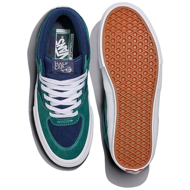 VANS スケートハーフキャブ バンズ スニーカー グリーンx