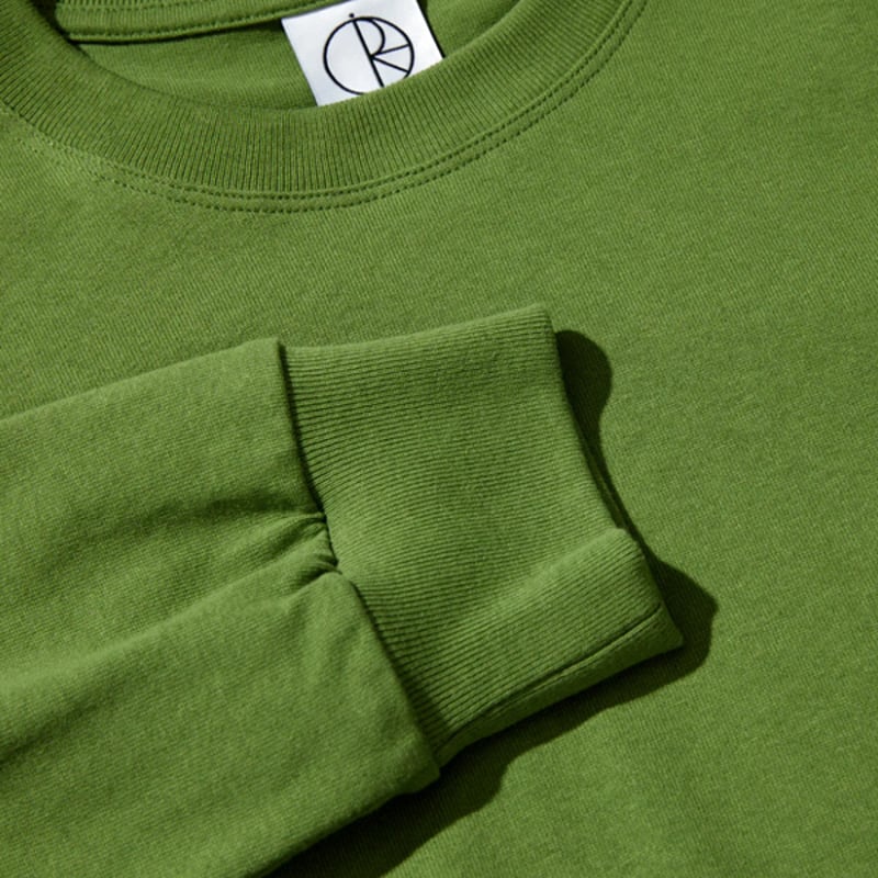 POLAR SKATE CO Tシャツ 長袖 緑 ポーラー メンズ TEAM LS TEE （