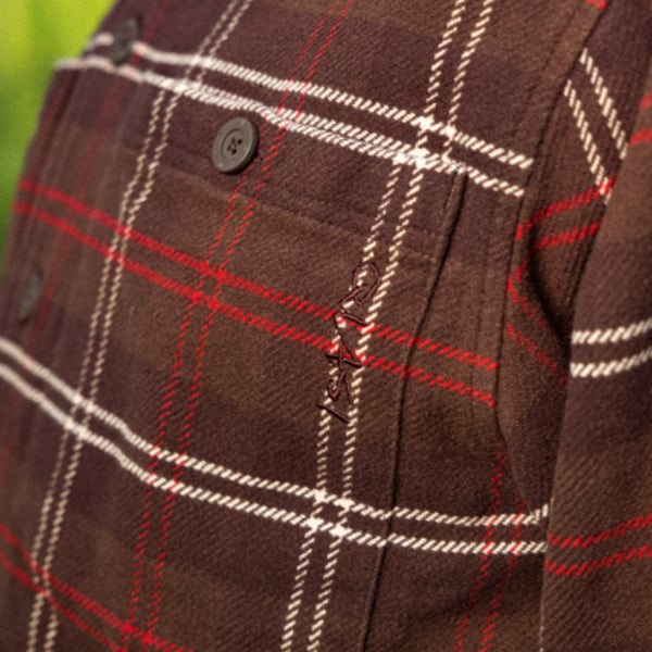 QUASI シャツ 長袖 茶色 クワジ クワージー クアジ QUASI SKATEBOARDS