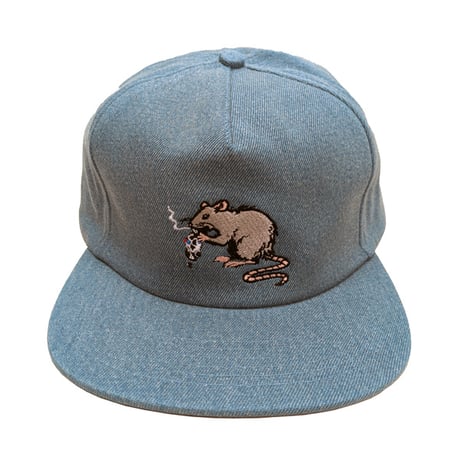REAL SKATEBOARDS キャップ CAP リアル スケートボード ブルー　STREET CLEANER SNAPBACK CAP （BLEACHED DENIM）