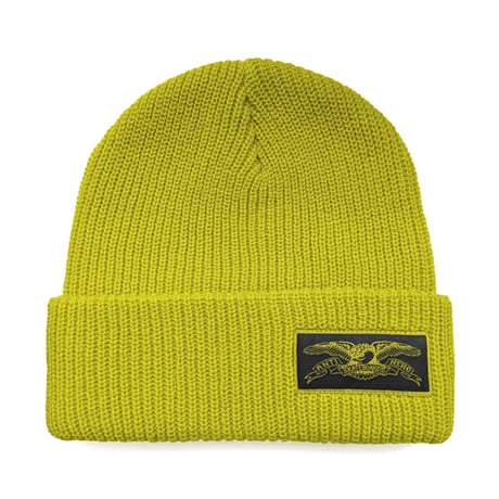 ANTIHERO ビーニー イエロー系 アンタイヒーロー　ANTI HERO STOCK EAGLE LABEL CUFF BEANIE（YELLOW）