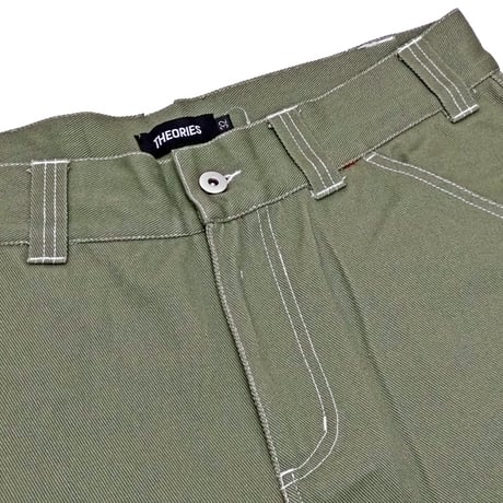 SALE THEORIES PANTS セオリーズ パンツ　PIANO TRAP DOUBLEKNEE PANTS（SAGE CONTRAST.STITCH） ピアノトラップパンツ メンズ