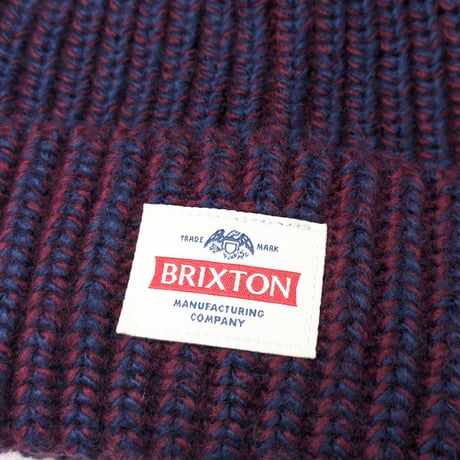 BRIXTON ビーニー ブリクストン ニット帽　BRIXTON ALTERED THREADS BEANIE（MOOD INDIGO/BURGUNDY）