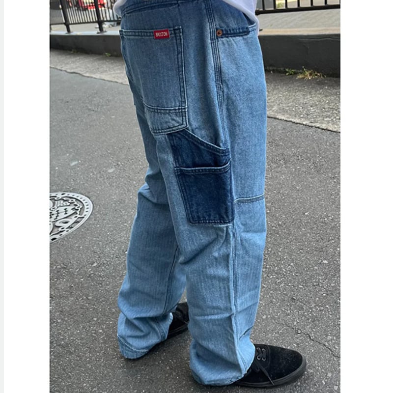 BRIXTON デニム カーペンター パンツ ブリクストン ブルー MC ASSEMBLY