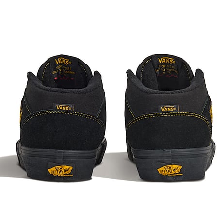 VANS スケートハーフキャブ バンズ スニーカー ブラック　SKATEBOARDING SKATE HALF CAB (BLACK/MUSTERD）VN0A5FCDBLN