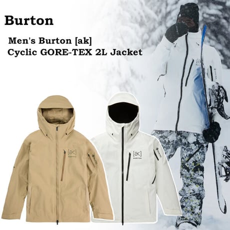 SALE 23-24 BURTON メンズ スノーボードウエア Men's Burton [ak] Cyclic GORE‑TEX 2L Jacket（Kelp　Stout White）