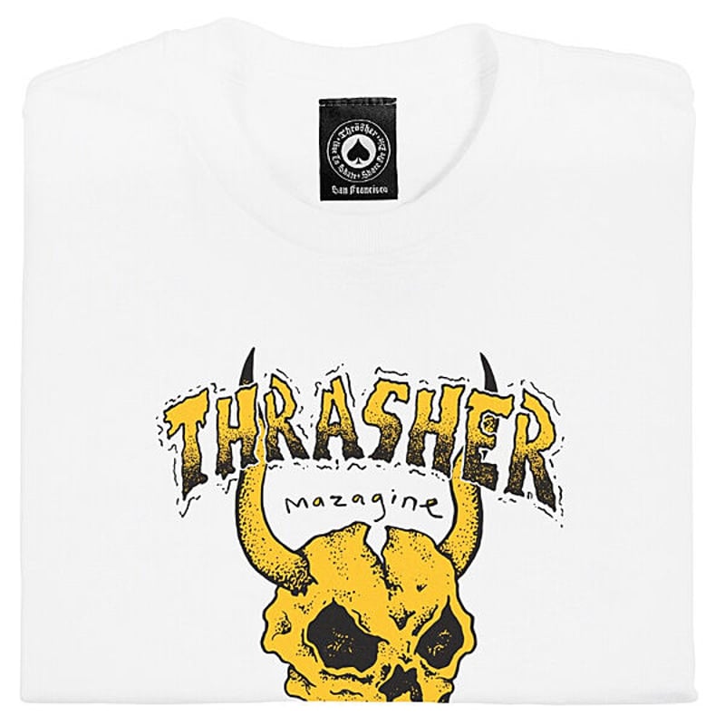 THRASHER スラッシャー Tシャツ 半袖 白 ロゴ THRASHER MAGAZINE