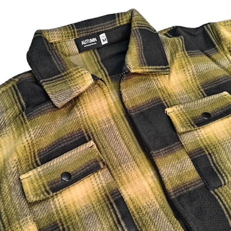 SALE AUTUMN フリース　AUTUMN WORK SHIRT FLEECE （SHADOW PLAID） メンズ オータム
