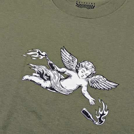 SPITFIRE WHEELS Tシャツ 半袖 スピットファイア グリーン　SPIT FIRE MOLOTOV ANGEL S/S TEE（MILITARY GREEN）