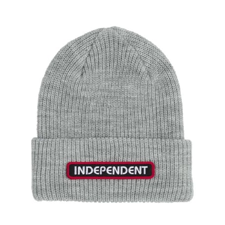 INDEPENDENT SKATEBOARD ビーニー インディペンデント　B/C Groundwork Independent Beanie (Hthr Grey)