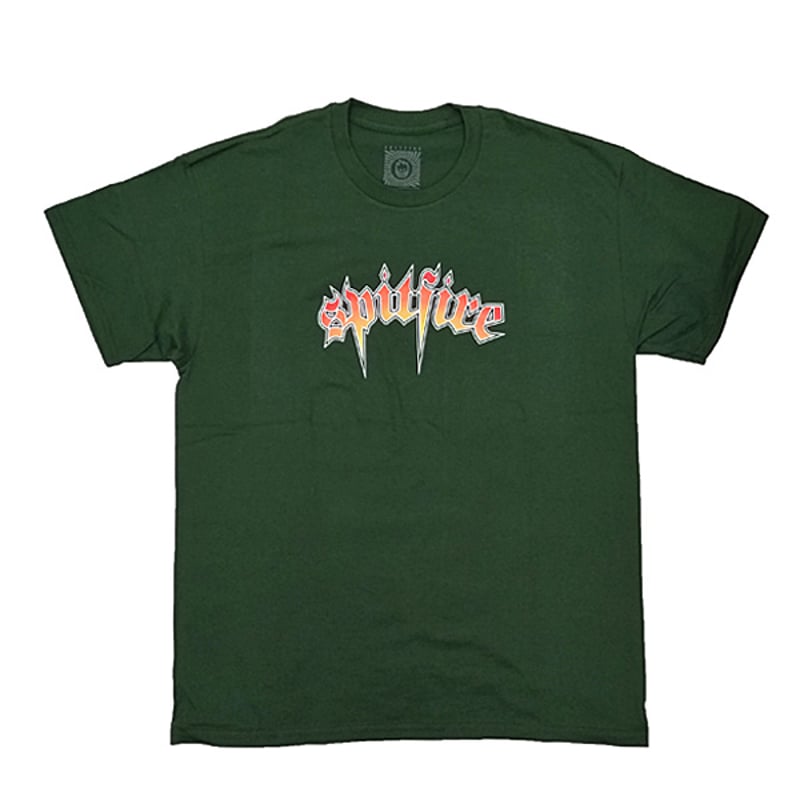 SPITFIRE WHEELS Tシャツ 半袖 スピットファイア 緑 VENOM S/S TE