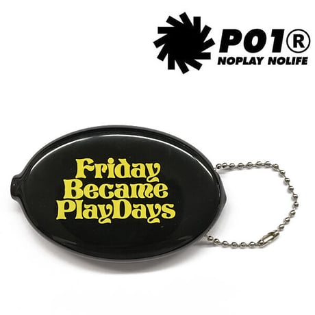 PLAYDESIGN アクセサリー　PO1 PLAYDESIGN FRIDAY BECAME PLAYDAYS COIN CASE （BLACK） コインケース コラボ プレイ プレイデザイン