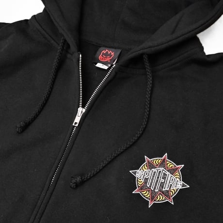 SALE SPITFIRE WHEELS パーカー スピットファイア 黒　SPIT FIRE SURE SHOT ZIP HOODIE （BLACK）