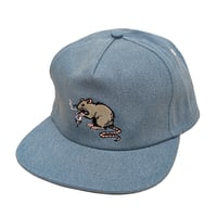 REAL SKATEBOARDS キャップ CAP リアル スケートボード ブルー　STREET CLEANER SNAPBACK CAP （BLEACHED DENIM）