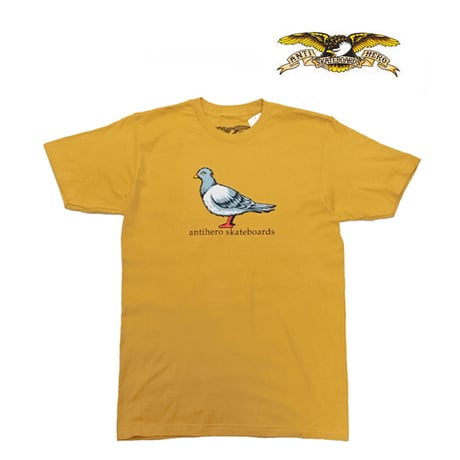 SALE ANTIHERO SKATEBOARDS Tシャツ アンタイヒーロー 半袖　BIG PIGEON S/S TEE (GINGER)