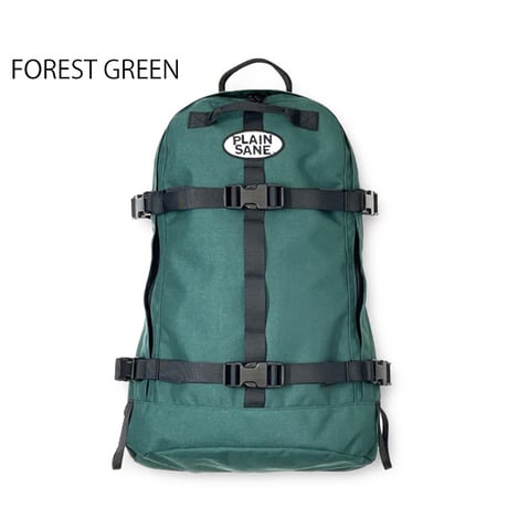 PLAINSANE PS BACK PACK 15L（BLACK　FOREST GREEN　DEEP ORANGE)  スノーボード バックパック リュック プレインセイン PLAIN SANE