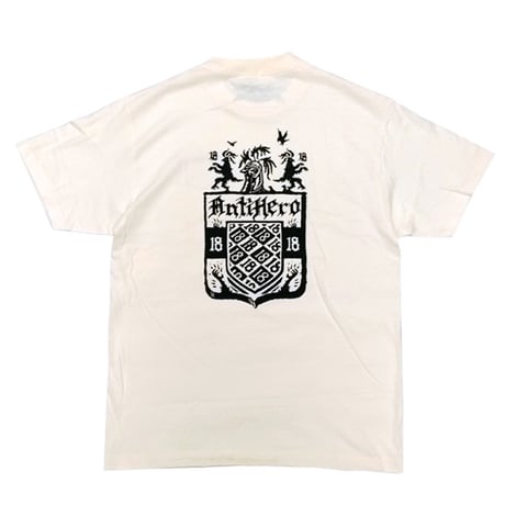 ANTIHERO SKATEBOARDS Tシャツ アンタイヒーロー アイボリー 半袖 COAT OF ARMS S/S TEE (CREAM)