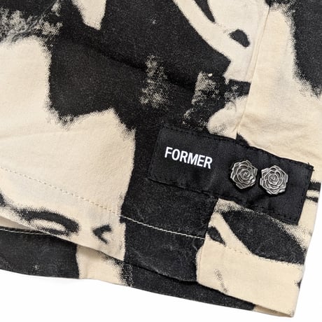 FORMER シャツ 半袖 フォーマー　DISTORT S/S SHIRT（BONE）
