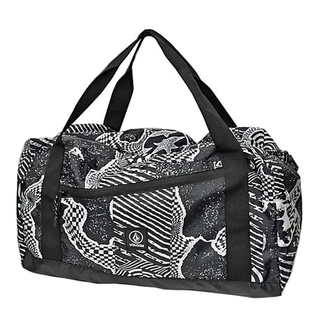VOLCOM パッカブル ダッフル バッグ ボルコム　PACKABLE DUFFEL （BLACK WHITE）