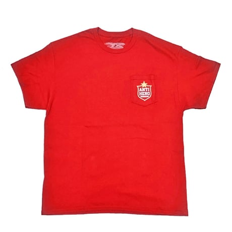 ANTIHERO SKATEBOARDS Tシャツ アンタイヒーロー 半袖 赤　BOTTLE CAP S/S POCKET TEE (RED)