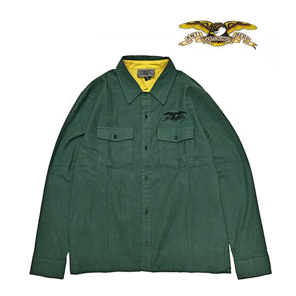 ANTI HERO アンタイヒーロー フランネル ジャケット　GREEN 希少 fit=scale-down,w=1200