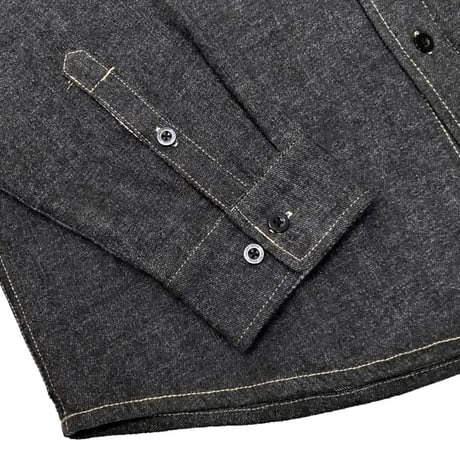 SALE THEORIES シャツ　THEORIES HIGH PLAINS DENIM OVERSHIRT （Washed Black） デニム 長袖 メンズ セオリーズ