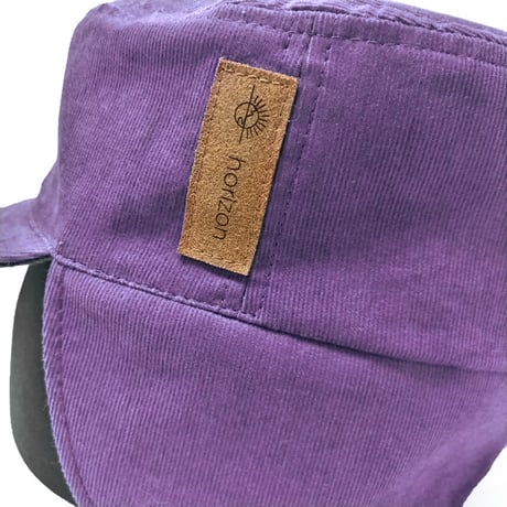 イヤーフラップキャップ ホライゾン  リバーシブル HORIZON The Spring Cap （バイオレット・コーデュロイ/ダークグレー）