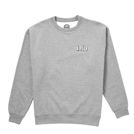 1910 9teenten クルー スウェット トレーナー　1910 OG Font Crew Fleece （Athletic Heather）ナインティーン テン