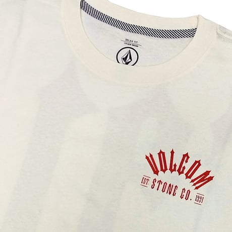 SALE VOLCOM ボルコム Tシャツ 半袖 アイボリー メンズ　SKATE VITALS GRANT TAYLOR SHORT SLEEVE TEE (OFF WHITE)