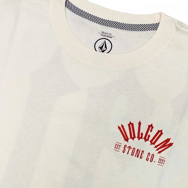 VOLCOM ボルコム Tシャツ 半袖 アイボリー メンズ SKATE VITALS GRAN