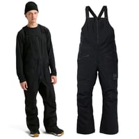 25-26 メンズ バートン ビブパンツ Men's Burton [ak]® Freebird GORE‑TEX 3L Stretch Bib Pants （True Black)