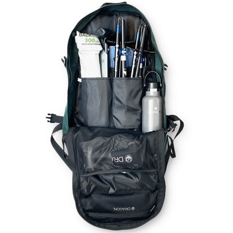 PLAINSANE PS BACK PACK 15L（BLACK　FOREST GREEN　DEEP ORANGE)  スノーボード バックパック リュック プレインセイン PLAIN SANE