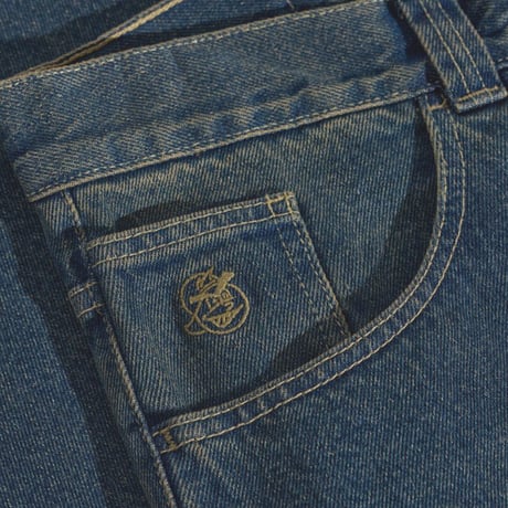 POLAR SKATE CO デニム ポーラー　POLAR SKATEBOARD 93 Pants （Dirty Blue）