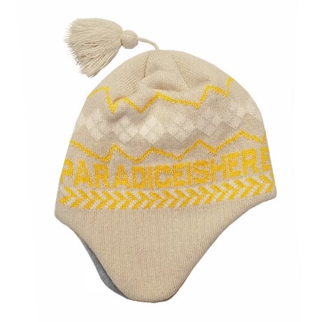 SALE イヤーフラップ ビーニー メンズ レディース カモシカ KM4K EAR FLAP BEANIE 8 （LAVENDER　BEIGE　MINT）