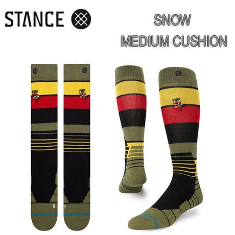 スノーソックス メンズ スタンス 【L】STANCE “TRENCHTOWN SNOW ”  SOCKS ≪スノーボード&スキー用ソックス≫（BLACK）