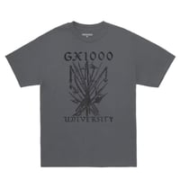 GX1000 Tシャツ 半袖 ジーエックスセン チャコールグレー　University Tee (Charcoal）
