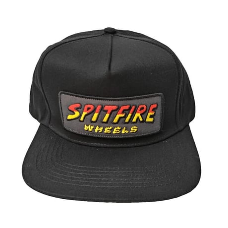 SPITFIRE WHEELS キャップ スピットファイア 黒 CAP　HELL HOUNDS SCRIPT PATCH SNAPBACK CAP （BLACK）