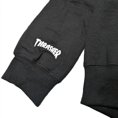 THRASHER スラッシャー パーカー ブラック　Thrasher Magazine Fort Miley by Mike Gigliotti Hood （Black）