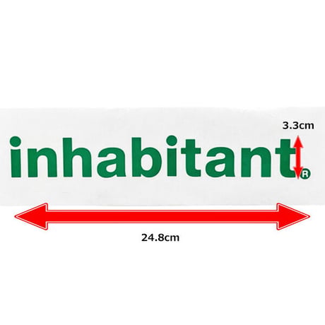 ステッカー シール インハビタント inhabitant inhabitant logo sticker （GN：グリーン）