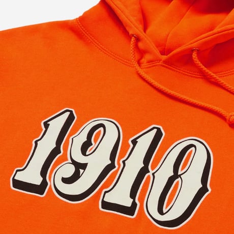 1910 9teenten パーカー　1910 OG Font Pullover Fleece （ORANGE） MS124FPU114 フードスウェット ナインティーン テン
