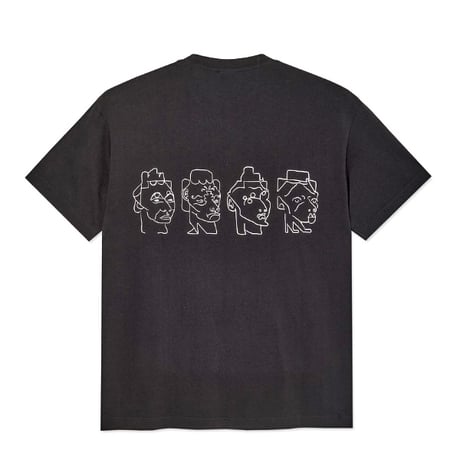 POLAR SKATE CO Tシャツ 半袖  ブラック ポーラー メンズ　8 Heads Contrast Tee （Black/White）