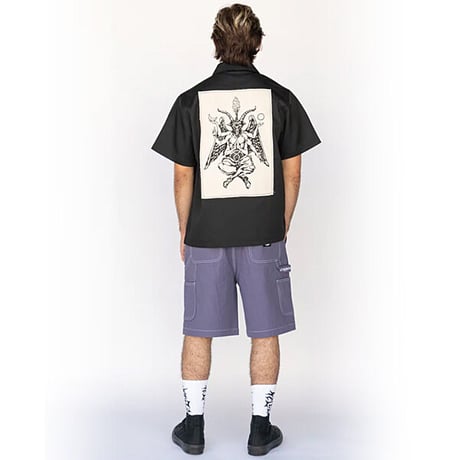 WELCOME SKATEBOARDS パンツ ショーツ ウェルカム　BRACE CANVAS CARPENTER SHORTS （GRAPE）
